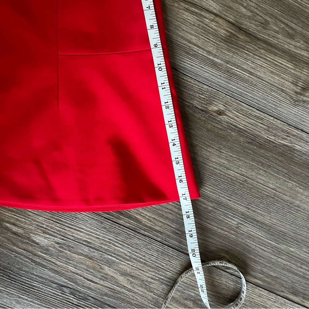 J. Crew Orange-Red Structured A-Line Mini Skirt Women’s 6 - Picture 10 of 10